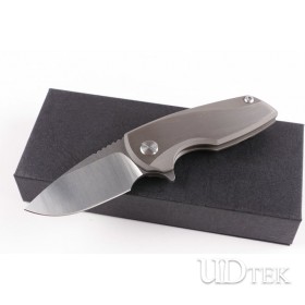 Nuclear Titanium handle no logo folding pocket knife UD402303